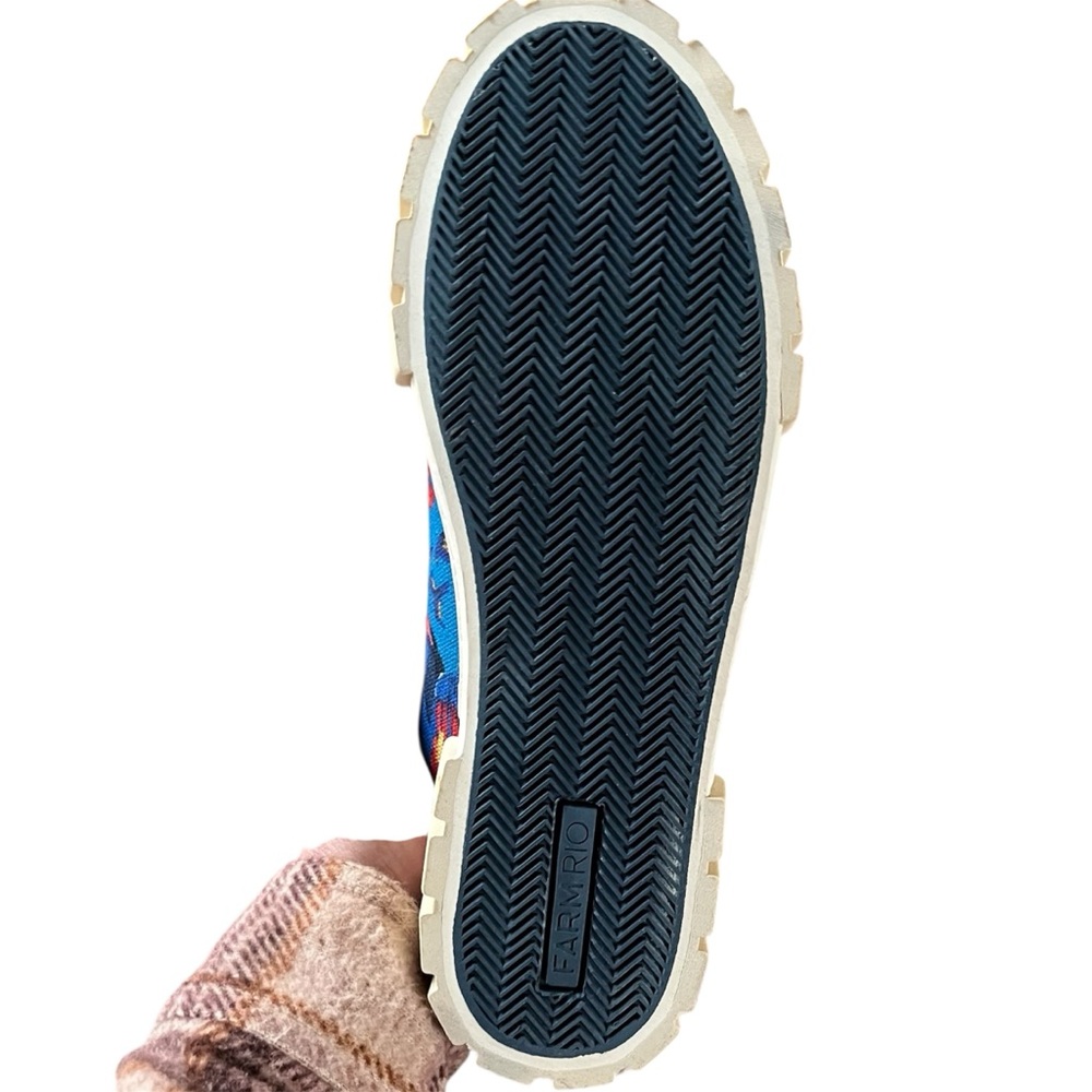 FARM RIO | NWT Blue Macaw Platform Sneaker Size 6.5 - Picture 6 of 8